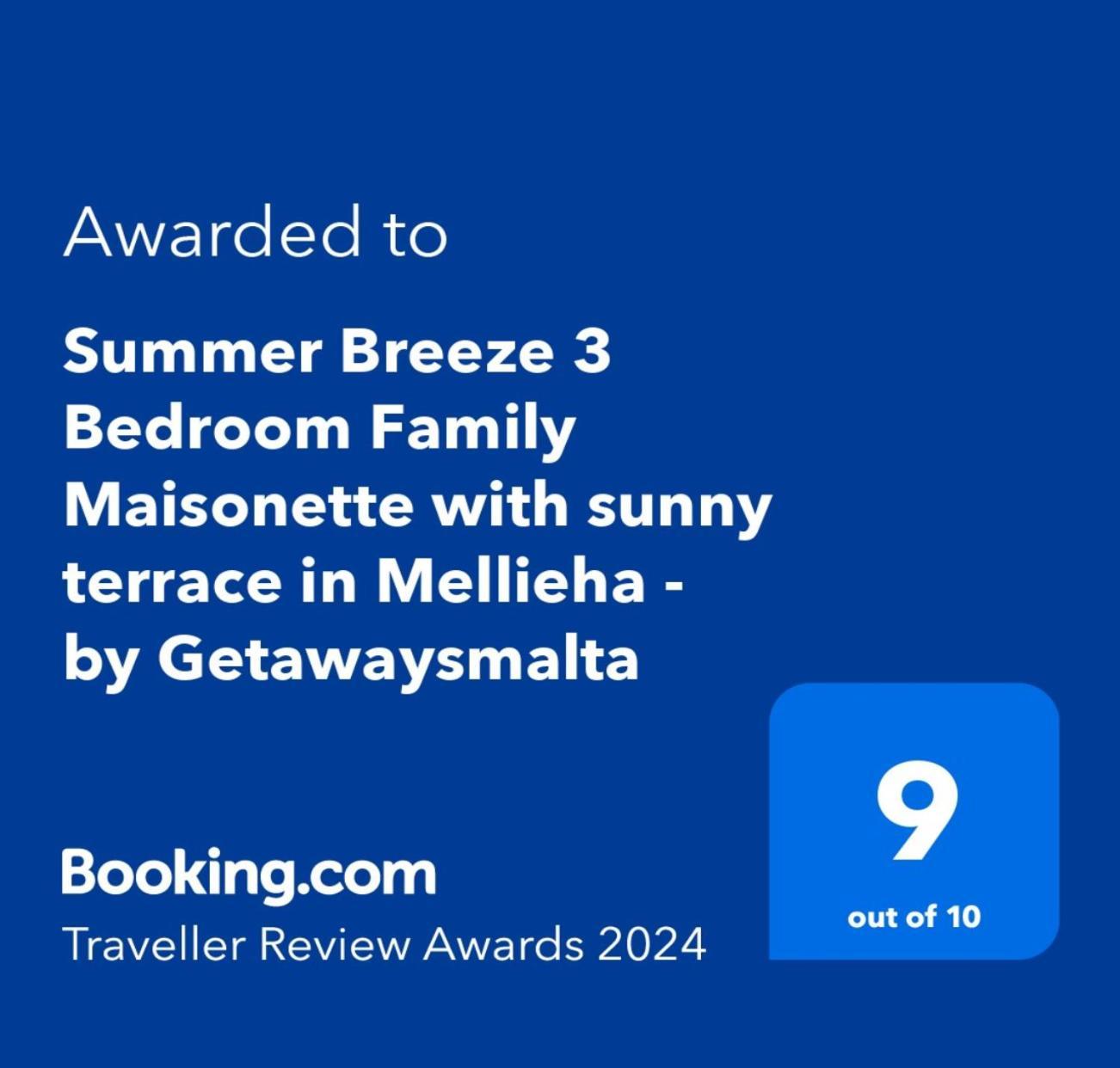 Summer Breeze 3 Bedroom Family Maisonette With Sunny Terrace In Mellieha - By Getawaysmalta Екстер'єр фото